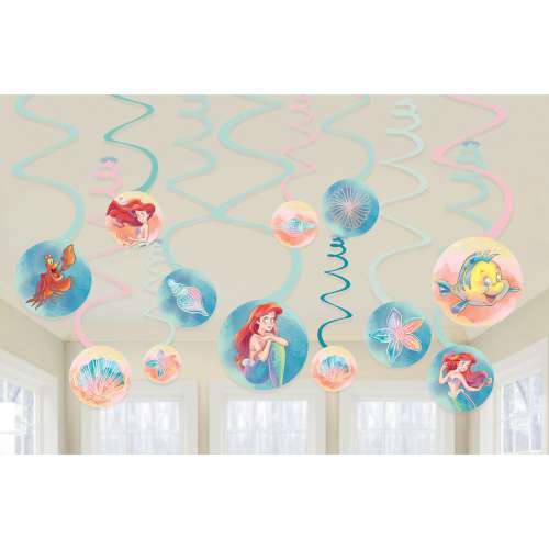 The Little Mermaid Hanging Swirl Decorations - Click Image to Close